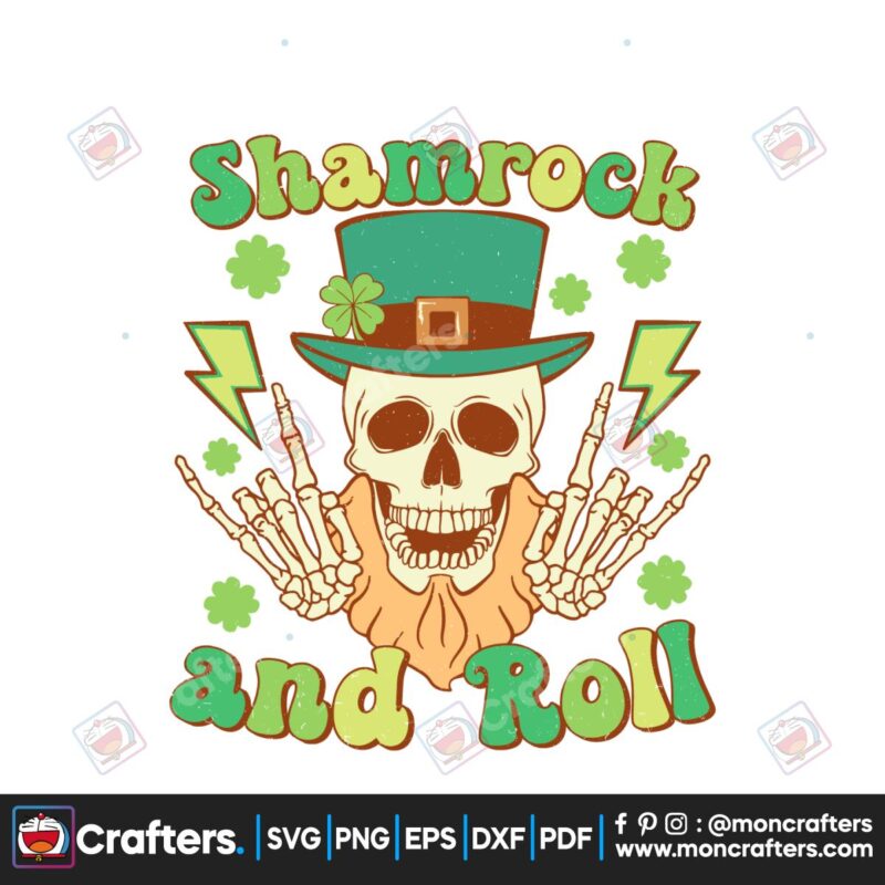 shamrock-and-roll-skull-st-patricks-day-svg