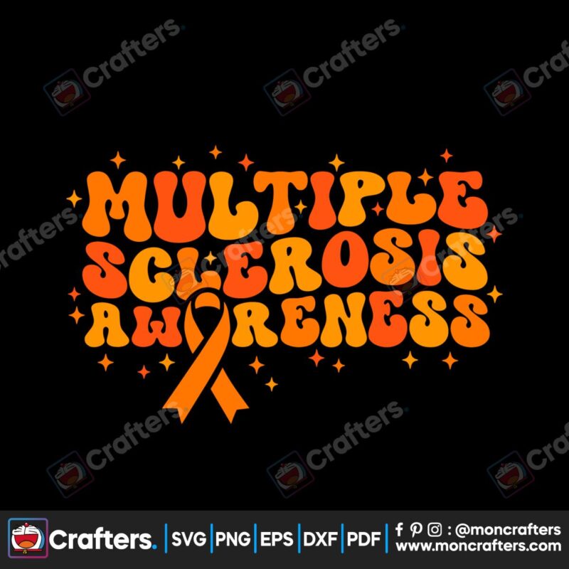 multiple-sclerosis-awareness-orange-ribbon-svg