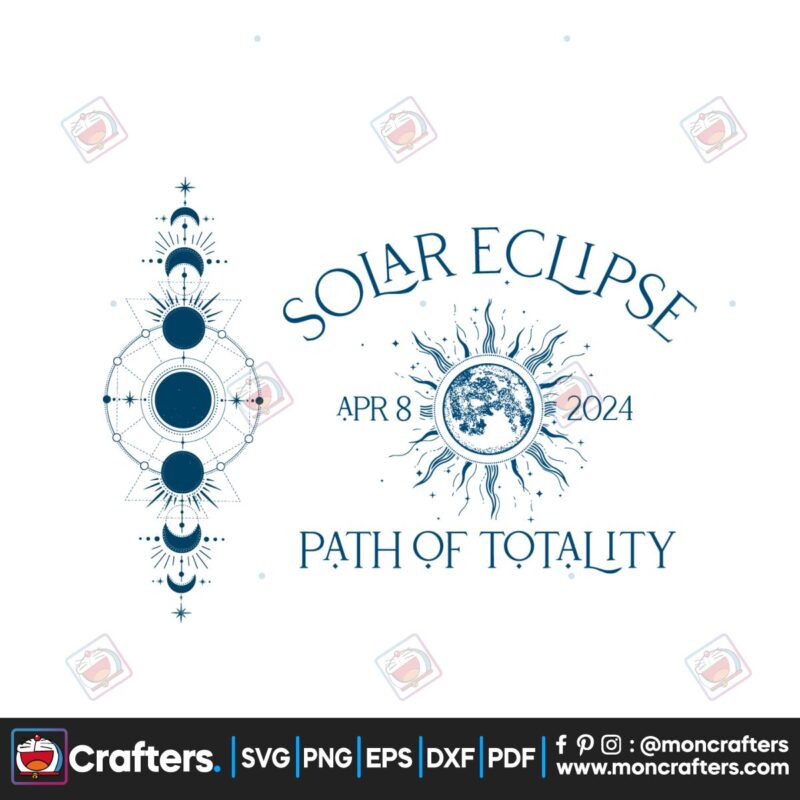 retro-solar-eclipse-2024-path-of-totality-svg
