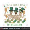 skeleton-its-a-good-day-to-be-lucky-svg