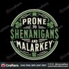 prone-to-shenanigans-and-malarkey-four-leaf-clover-svg