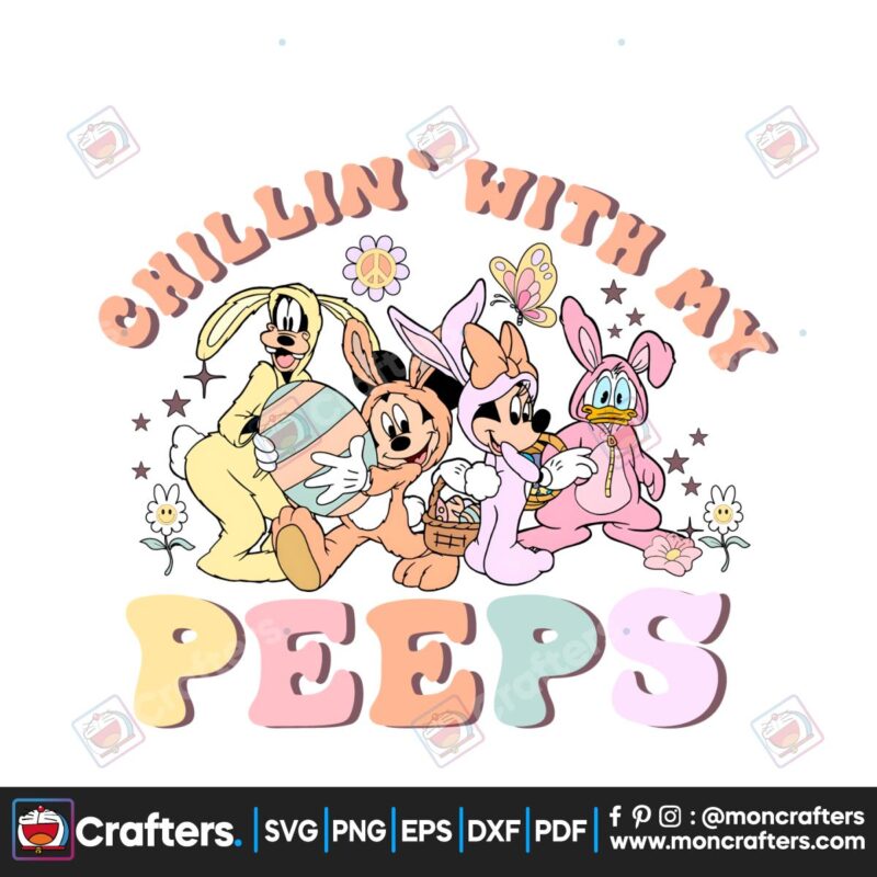 funny-chillin-with-my-peeps-disney-easter-png