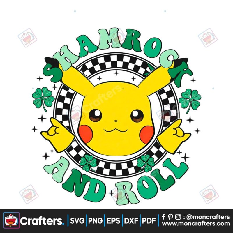 cute-pikachu-shamrock-and-roll-png