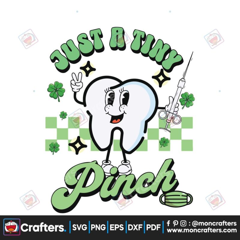 just-a-tiny-pinch-mascot-dentist-svg