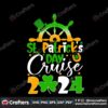 retro-st-patricks-day-cruise-2024-lucky-shamrock-png