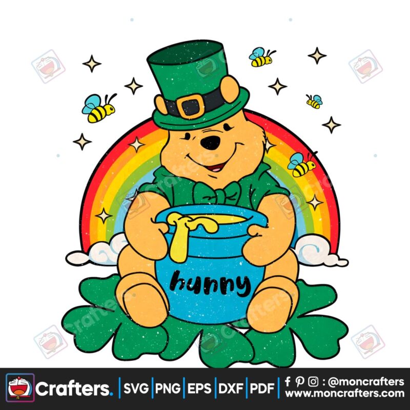 cute-winnie-the-pooh-and-hunny-shamrock-png