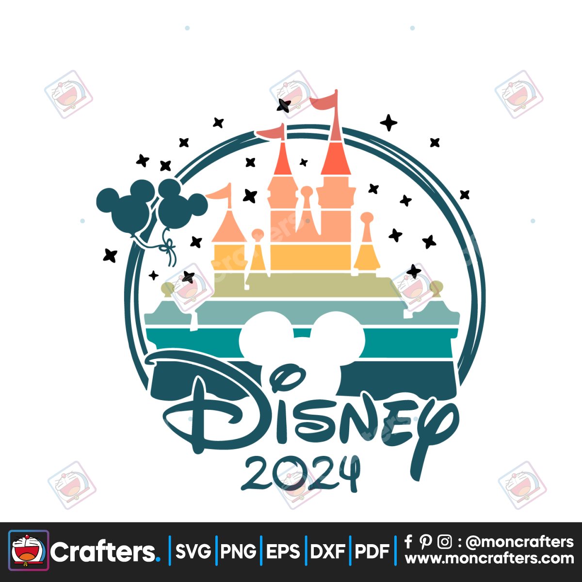 Disney Castle 2024 Magic Kingdom SVG Instant Download Instant Download