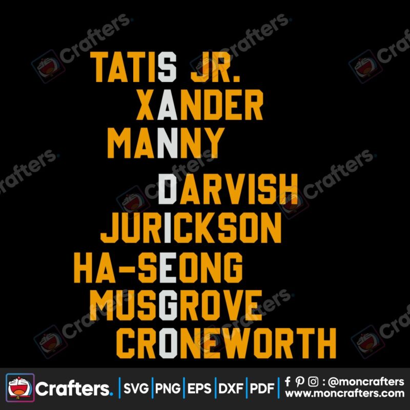 mlb-san-diego-padres-players-name-svg