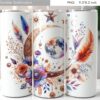 watercolor-wild-flowers-tumbler-design