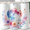 watercolor-wild-flowers-tumbler-design