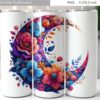 watercolor-wild-flowers-tumbler-design