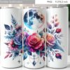 watercolor-wild-flowers-tumbler-design