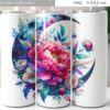 watercolor-wild-flowers-tumbler-design