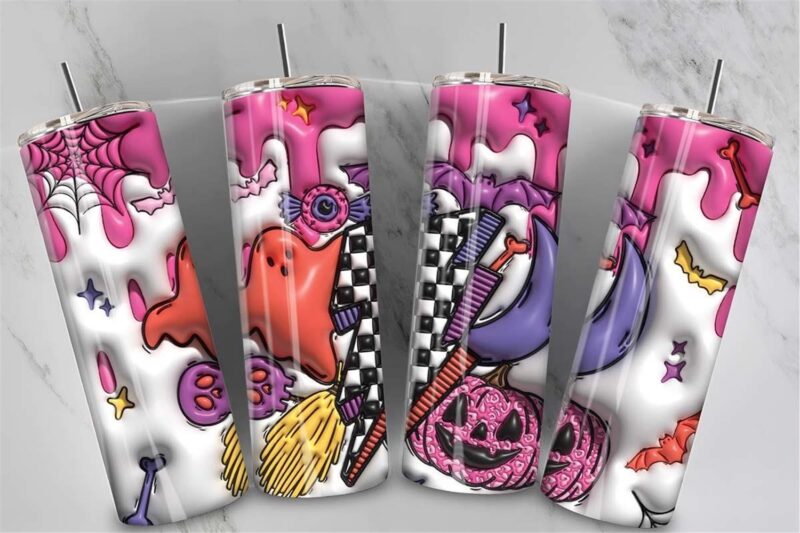 3d-inflated-scary-halloween-skinny-tumbler-instant-download