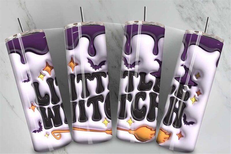 3d-inflated-halloween-spooky-tumbler-instant-download