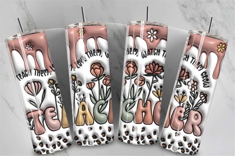 3d-inflated-retro-teacher-tumbler-instant-download