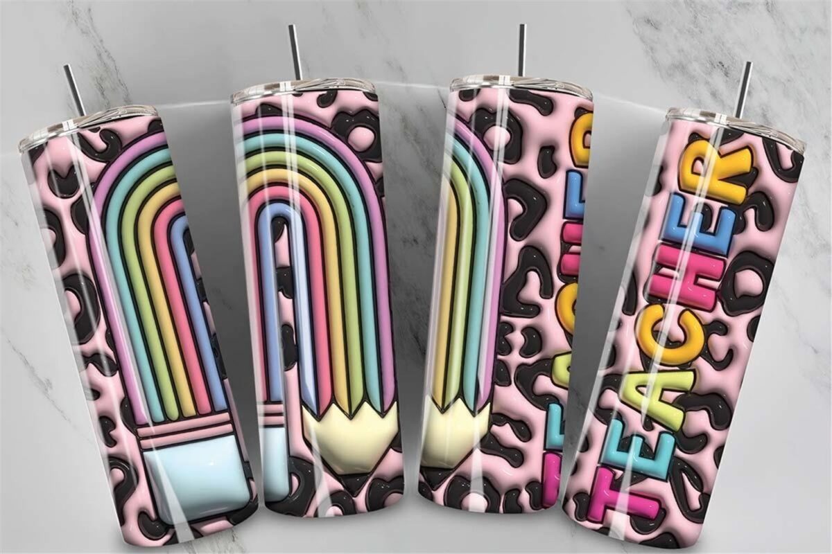 3d-inflated-pink-leopard-teacher-tumbler-instant-download