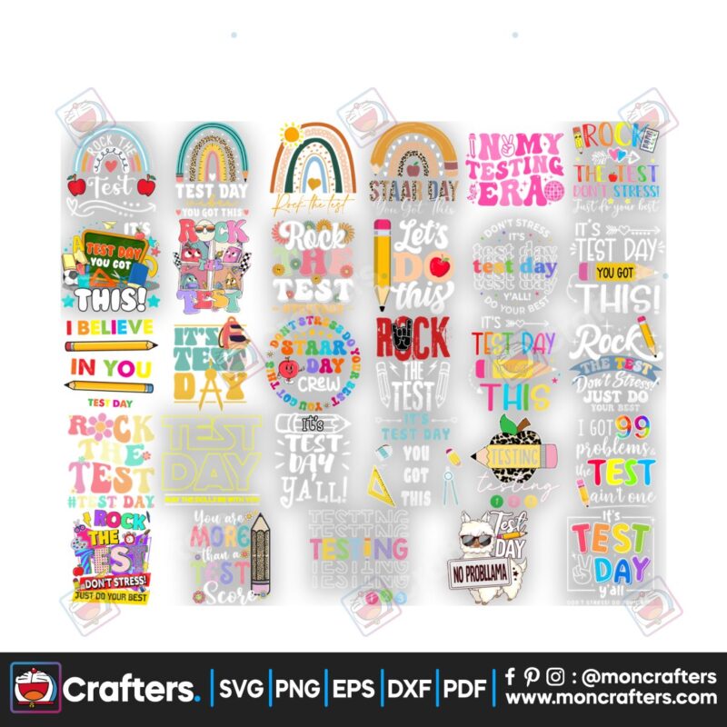 25-test-day-png-bundle-testing-day-sublimation