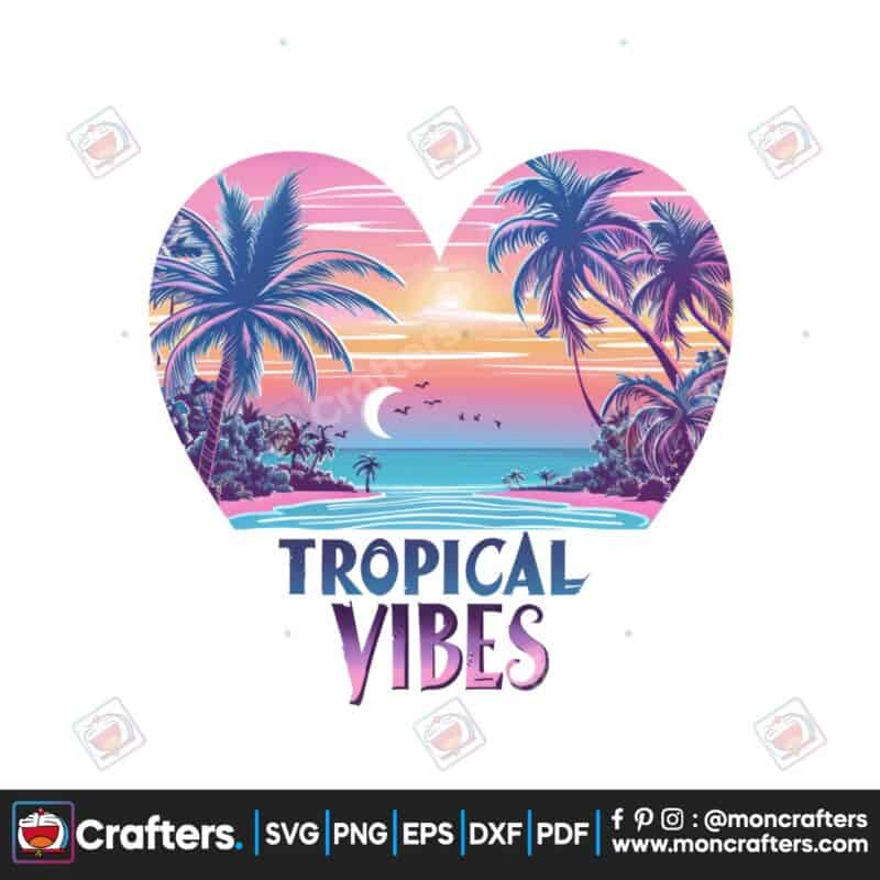 tropical-vibes-sublimation-clipart-png