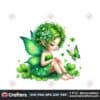 green-fairy-spring-sublimation-clipart