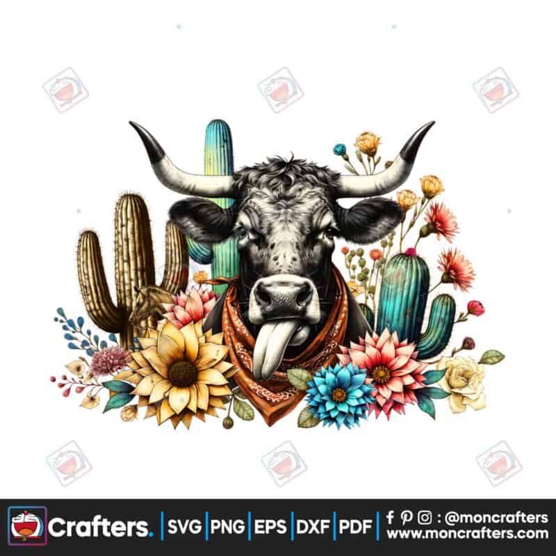funny-cow-western-watercolor-clipart