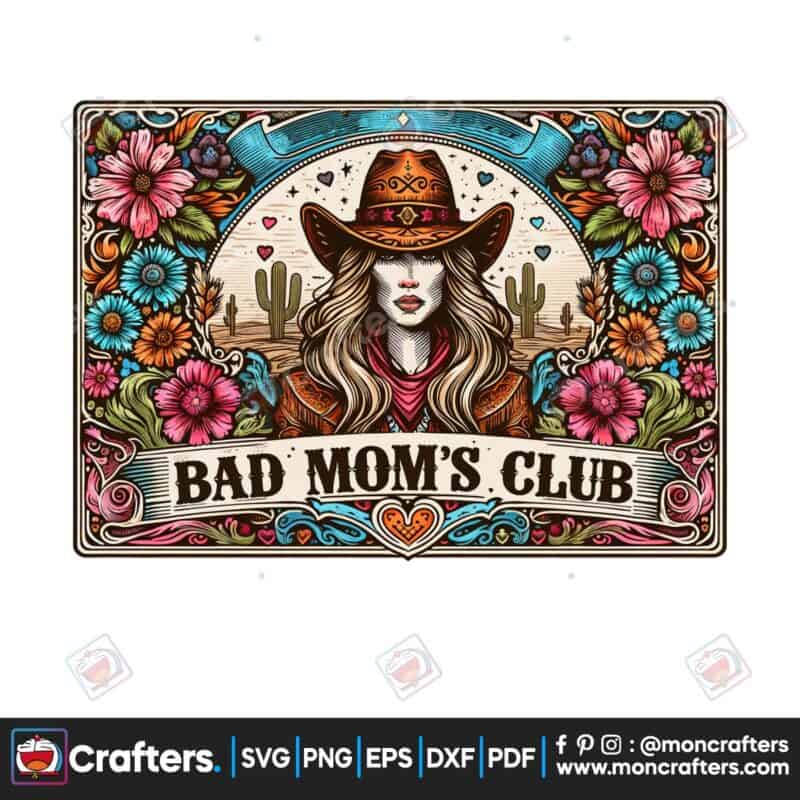 western-mom-sublimation-design-funny