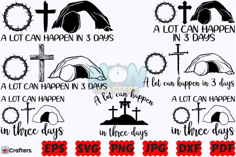 a-lot-can-happen-in-three-days-svg-png