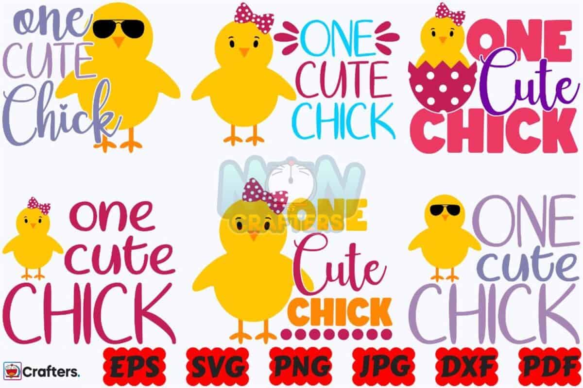 one-cute-chick-svg-funny-easter-svg