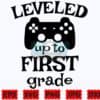 leveled-up-to-first-grade-svg-school