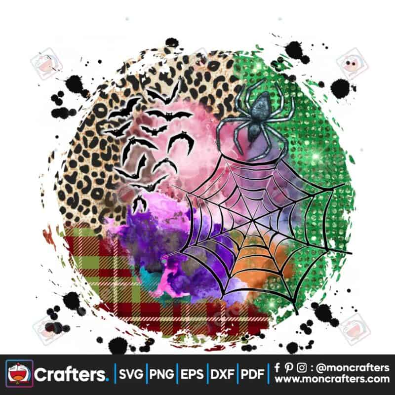 halloween-leopard-watercolor-grunge-png