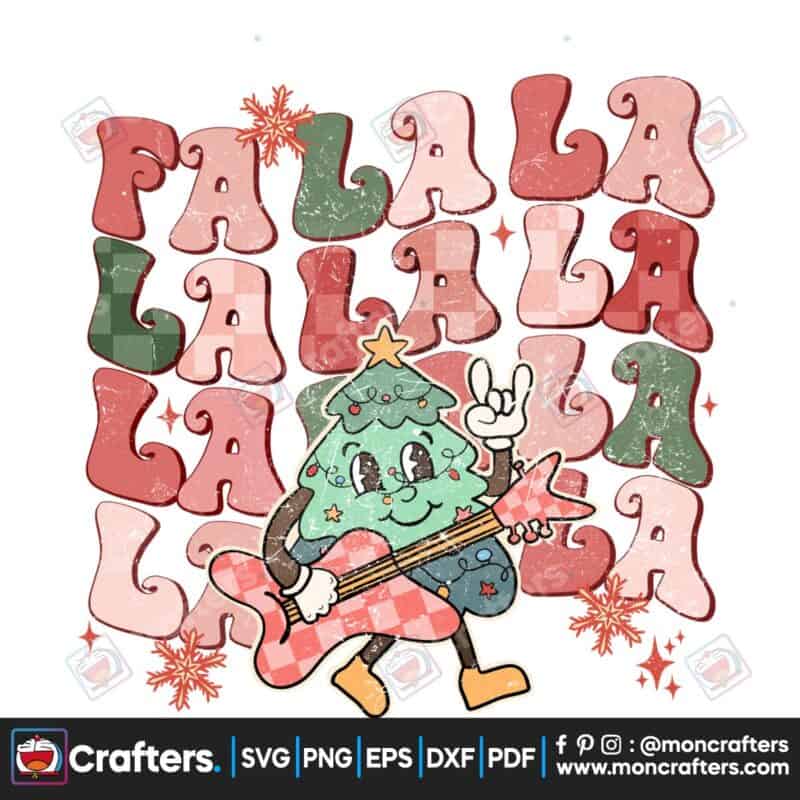 retro-christmas-tree-fa-la-la-la-groovy