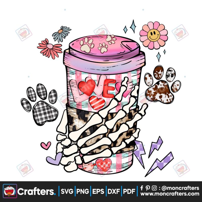 coffee-is-my-valentine-dog-mom-cute-png