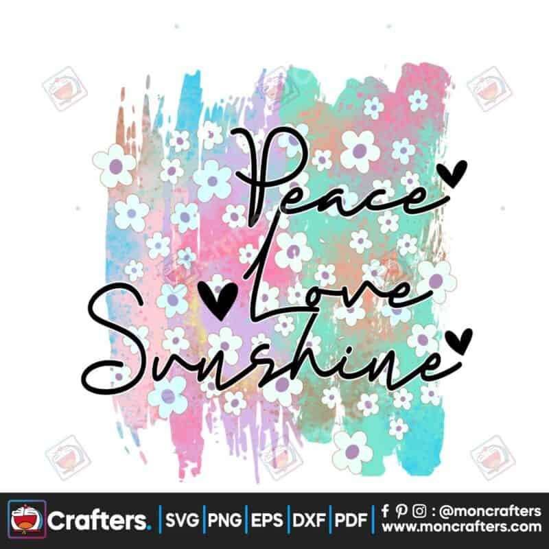 watercolor-spring-peace-love-sunshine