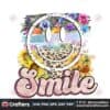 smiley-face-flower-brush-stroke-cowhide