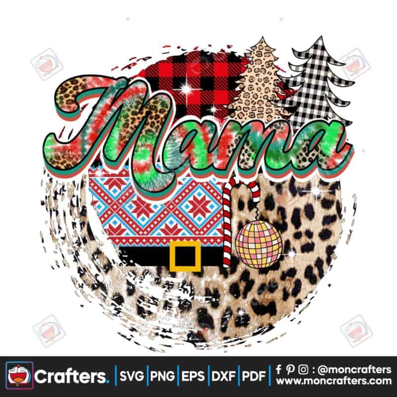 christmas-mama-retro-sublimation