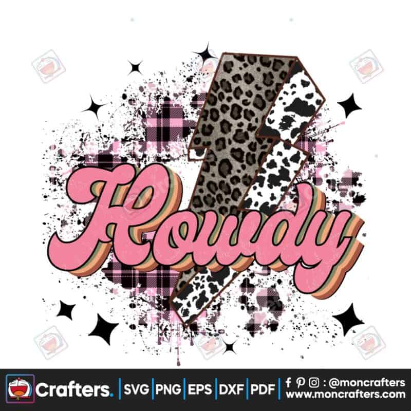 howdy-lightning-bolt-leopard-pink-png