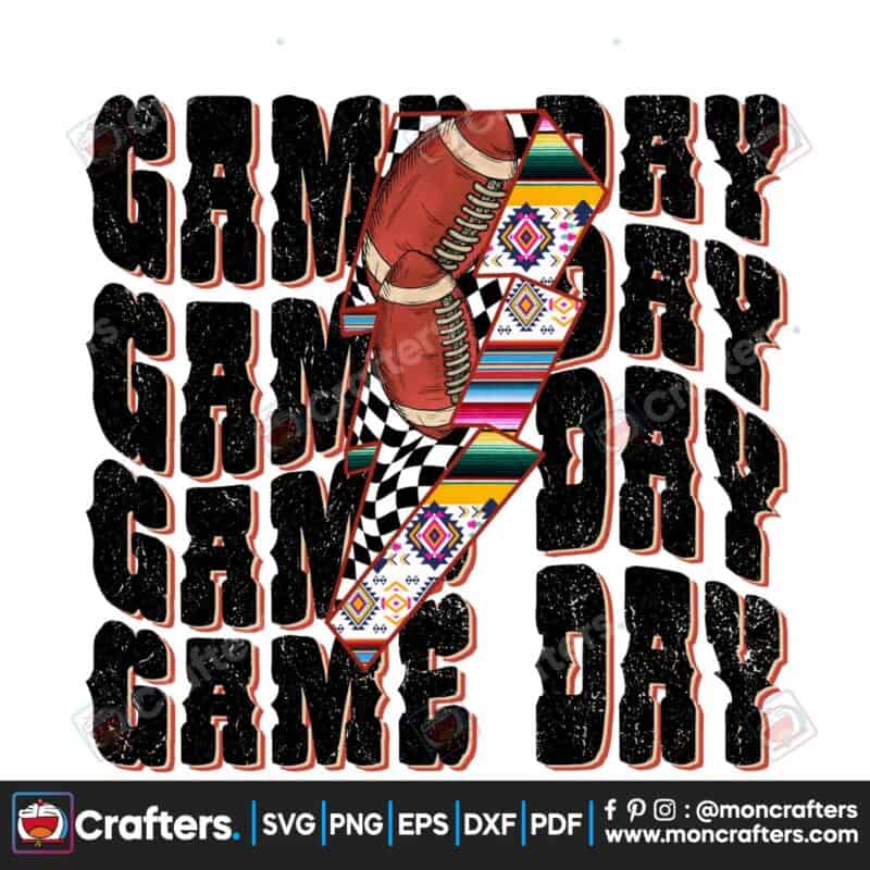 game-day-football-lightning-bolt-png