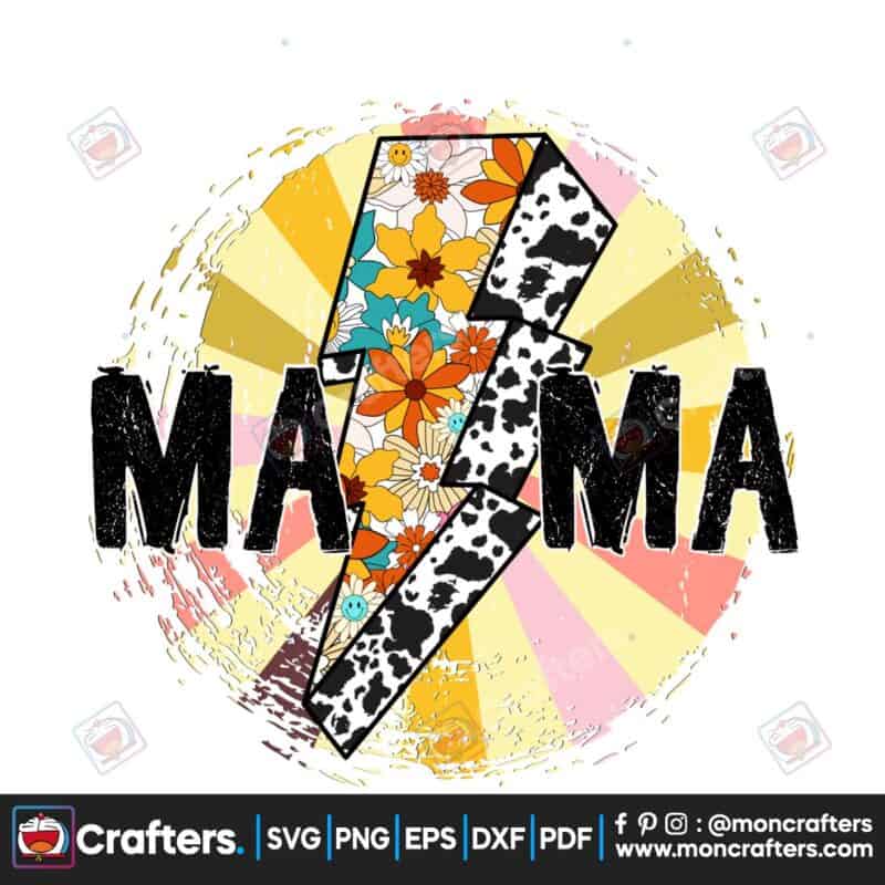 mama-lightning-bolt-retro-sublimation
