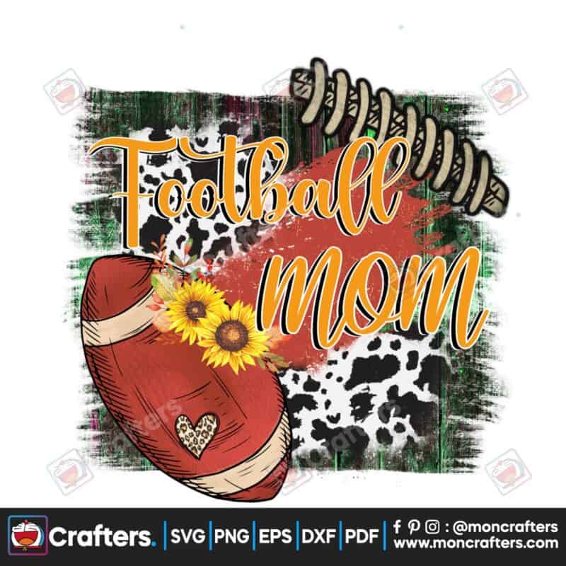 football-mom-sublimation-cowhide-design