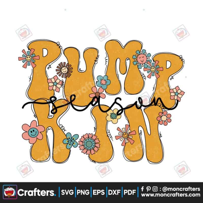 pumpkin-season-png-groovy-fall-retro
