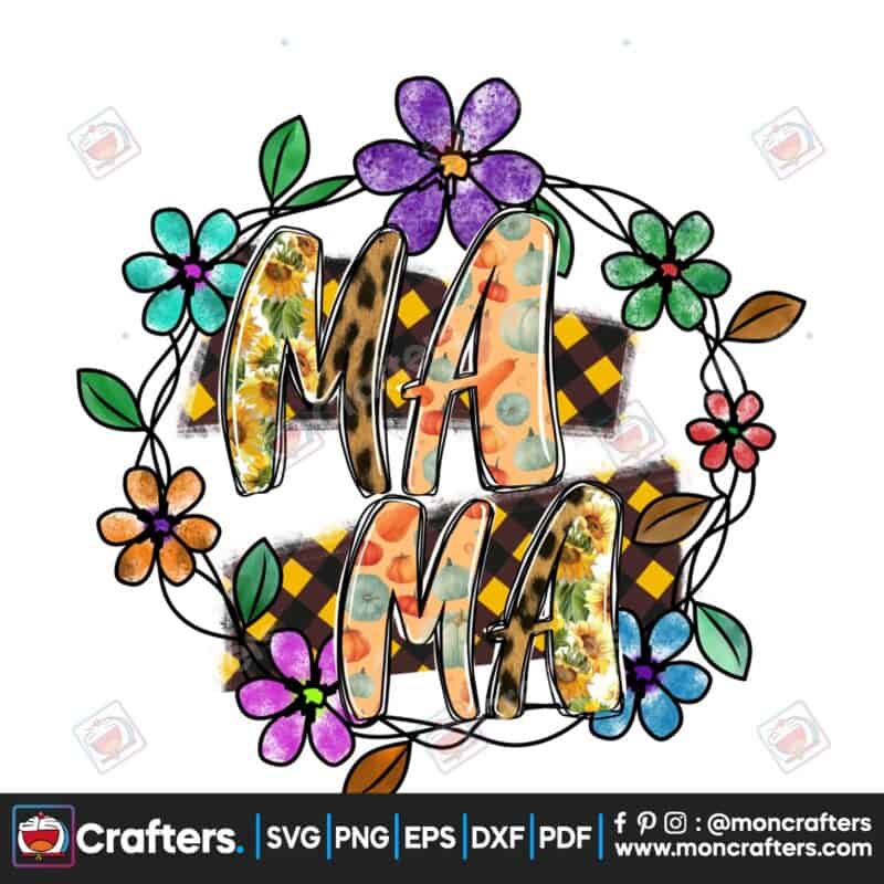 mama-fall-sublimation-flowers-frame