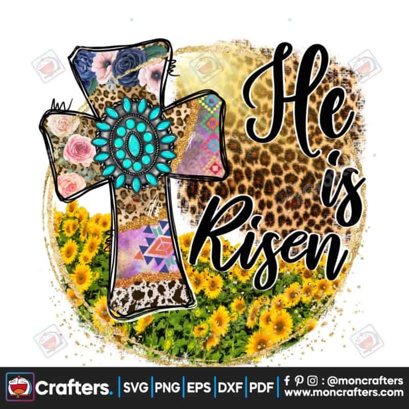he-is-risen-sublimation-sunflower