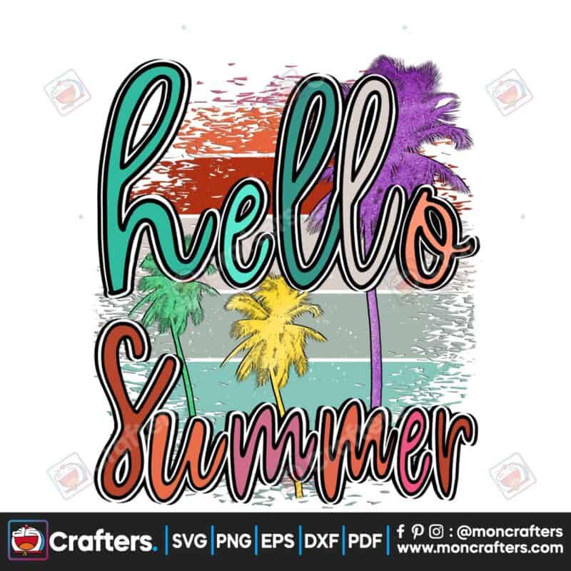 hello-summer-png-summer-retro