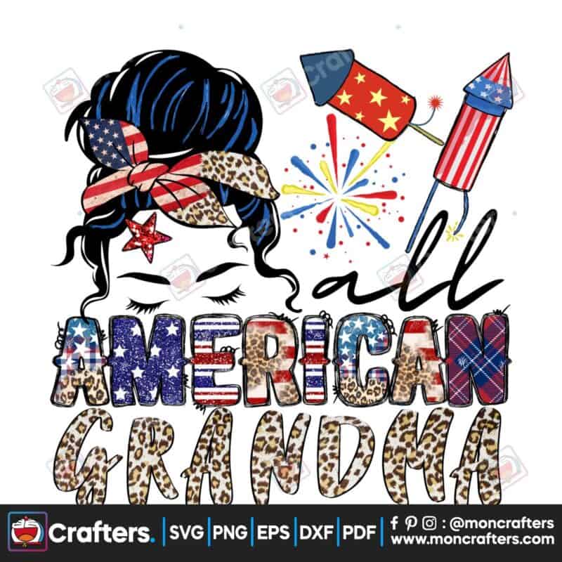 all-american-grandma-png-4th-of-july
