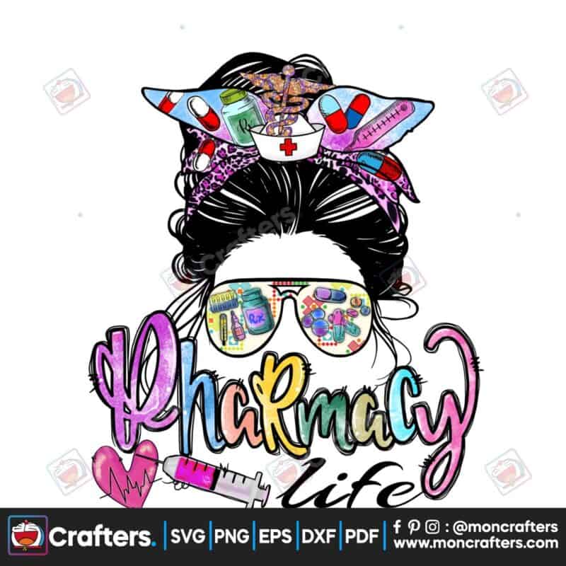 pharmacy-life-png-messy-bun-pharmacist