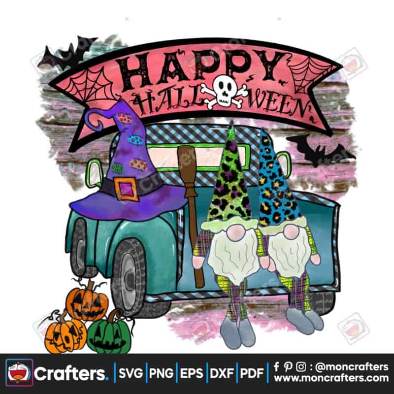 halloween-gnome-truck-fall-gnome