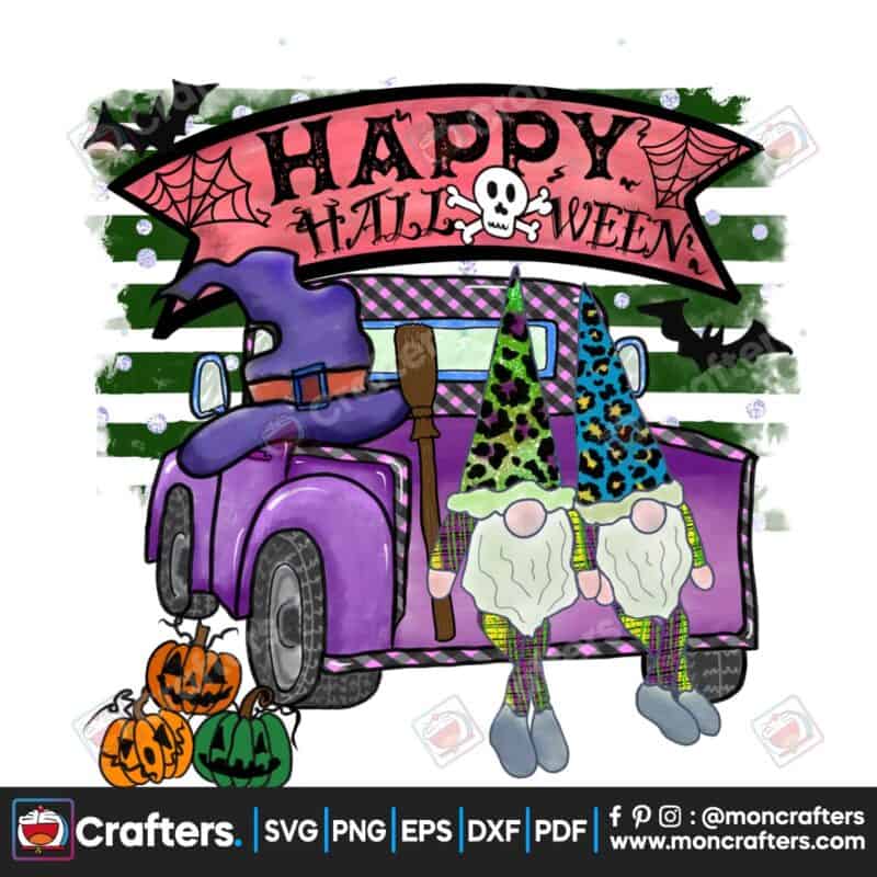 halloween-gnome-truck-fall-gnome