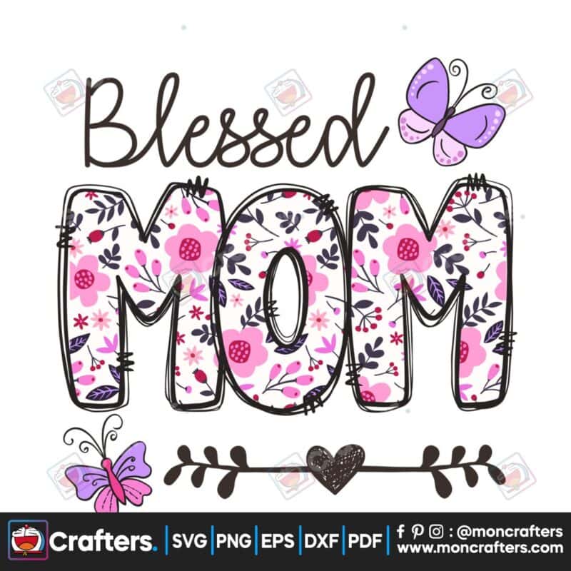 blessed-mom-boho-flower-lettered-cute