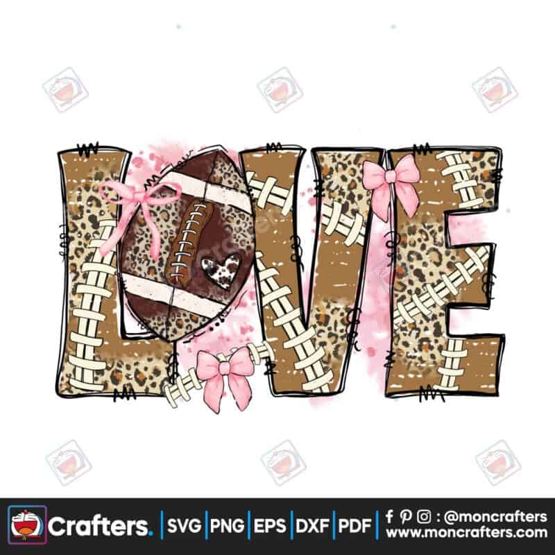 love-football-pink-bow-coquette-leopard