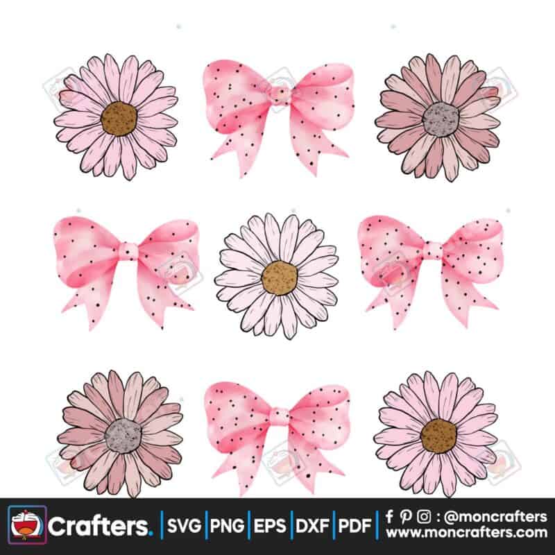 coquette-pink-bow-daisy-flower-boho-png